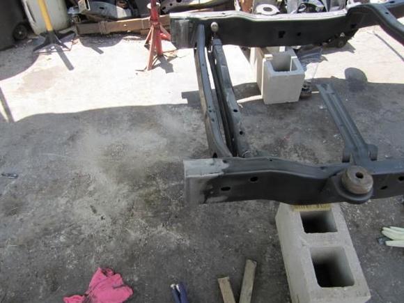 rear frame cut