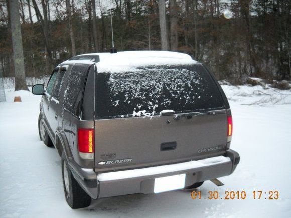 Rear view of my Blazer.