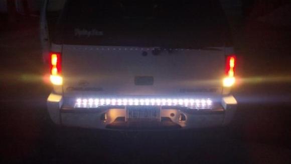 LED light bar with Reverse LED's
