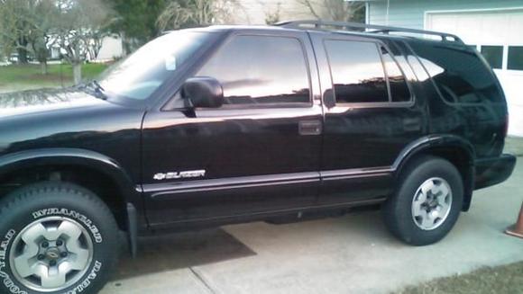 Tinted front windows @ 35%. one can see Jason in the passenger seat if looked at very close...