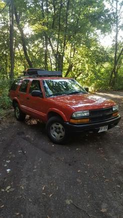 Roof Basket added and spare tire thrown up there.