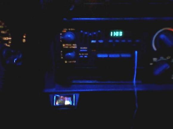 Interior LEDs at night.  I've since removed this headlight switch, as it couldn't take the heat. Replaced with a heavier-duty one with lower gauge wiring.