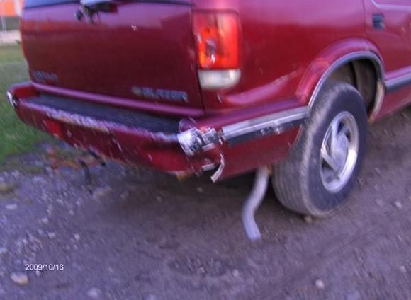 what the hell did he back into????