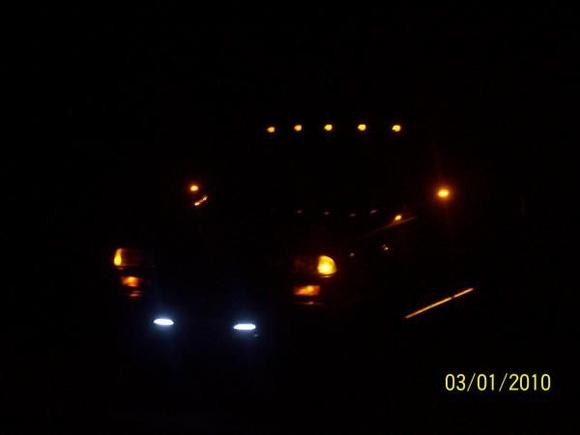 Lit up at night