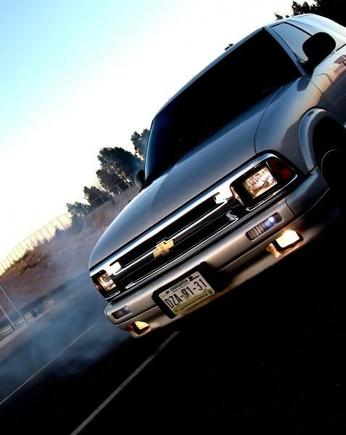 before doing the body paint and w/o Camaro rims and doin a burnout