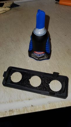 used super glue to glue them together...