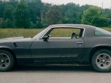 My old 81' Z28.  Grey with silver interior.