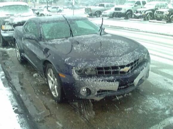 30 minutes of driving in north texas snow