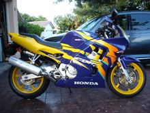 After paint, decals and installing frame sliders. LOL, yea I know, hind sight is 20/20.