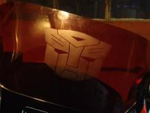 CBR600 Windscreen - With a little skill with the X-Acto knife and a sand blaster, etched this guy in the windscreen