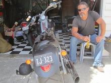 My Bro, his Rocker and Cosmo.