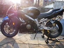 From left side, with new CBR, F4i, and Honda decals