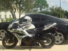 my car and my bike. Two wheels are better than 4 though ;)