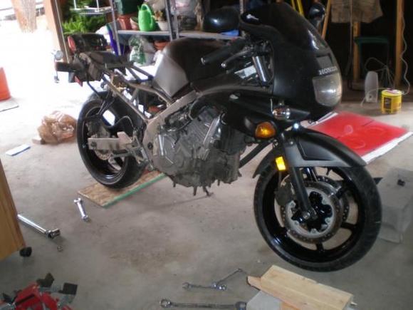 wheels painted and back on