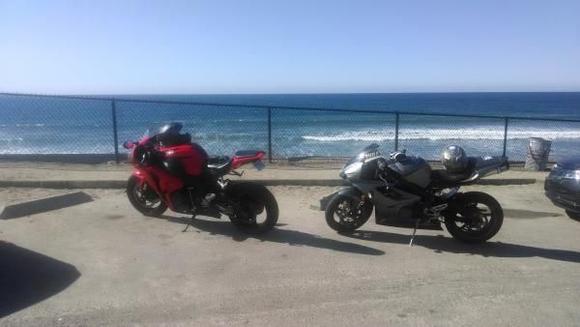 Great Day to ride with my buddy on the coast of So Cal.