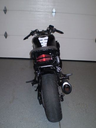 Taillight off an 01' F4i, and Spiked bar ends