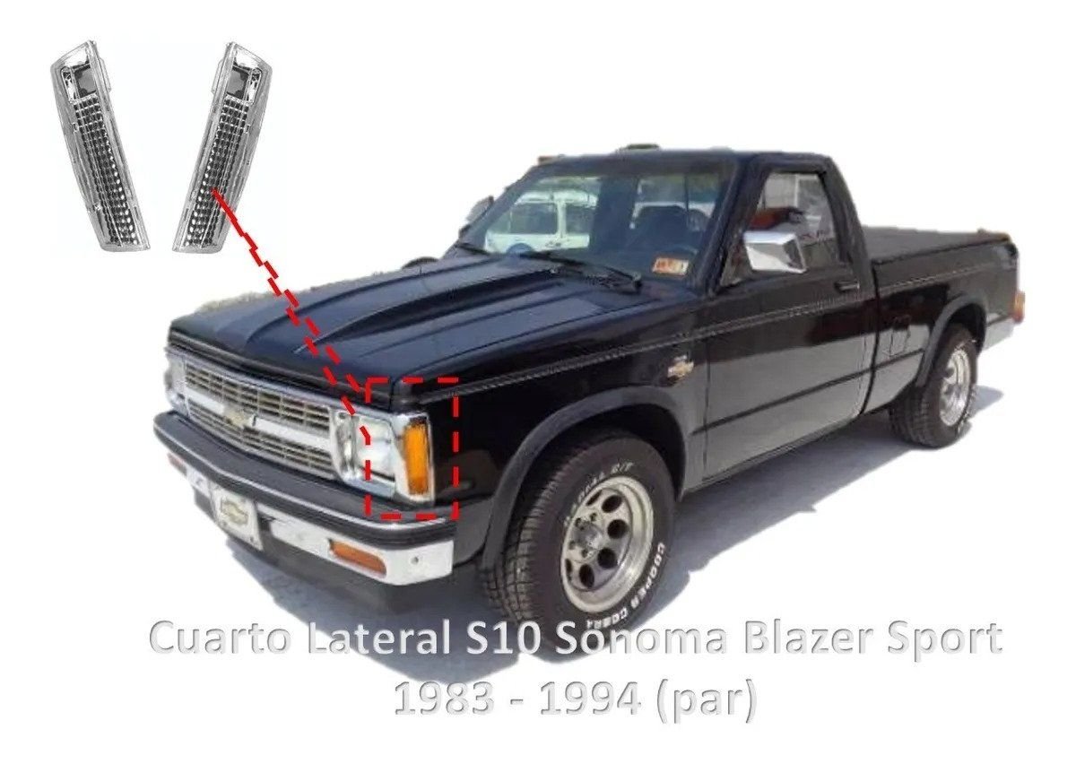 Lights - Side Marker Lights Sport Clear Chevrolet S10 Pick Up And Blazer - New - 1982 to 1994 Chevrolet S10 - Mexico, Mexico