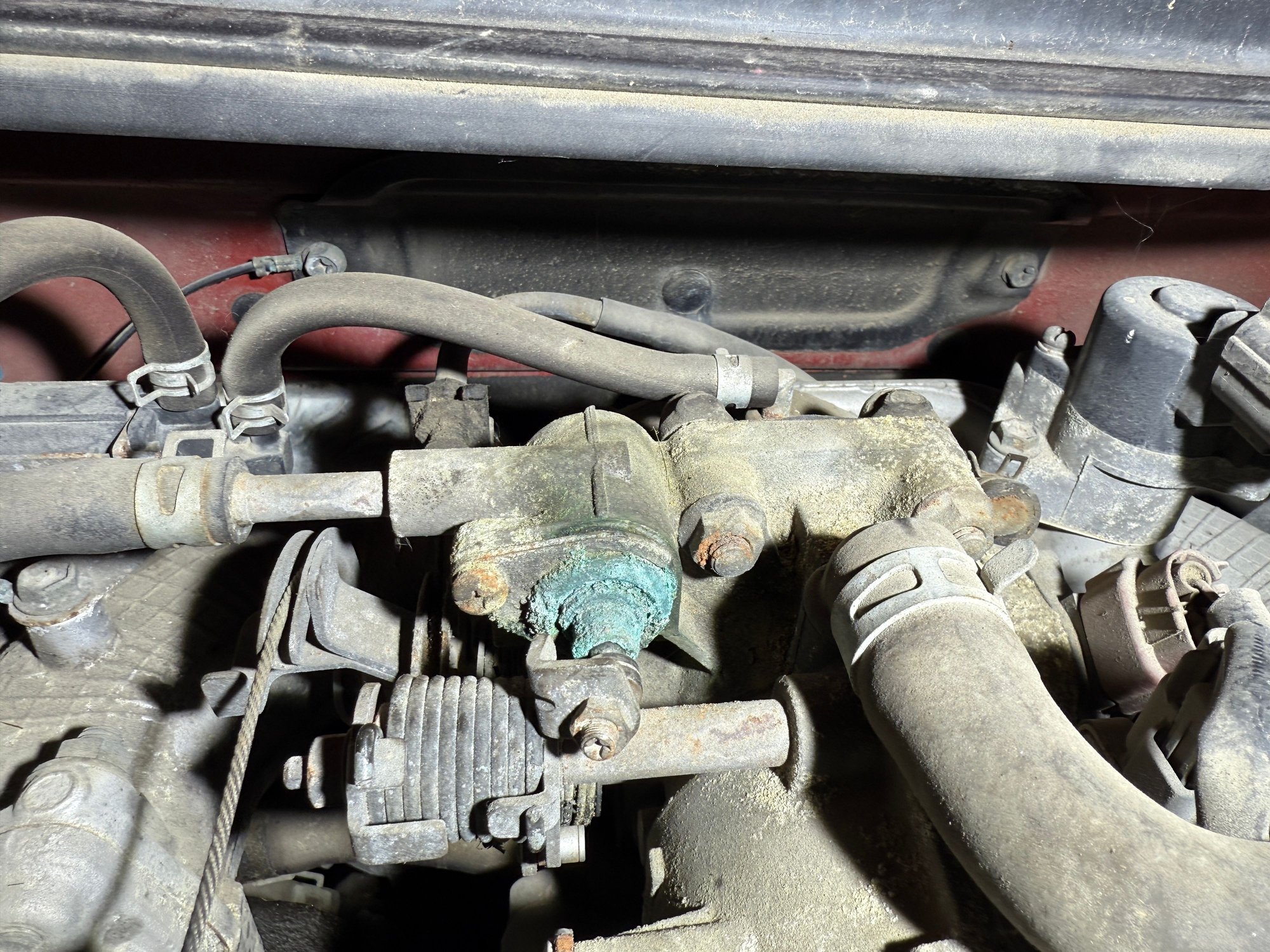 What is this called? Leaking water temperature control for choke? Part # /gasket ?
