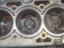 Marks in the carbon build up from valves i think