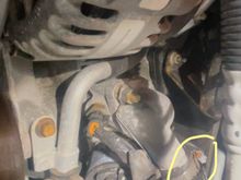 it goes into a housing right next to the alternator 