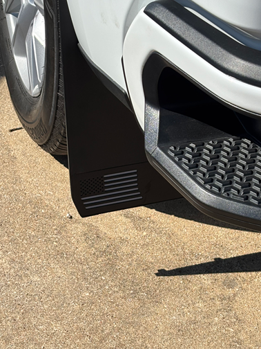 Driver side rear view after installation