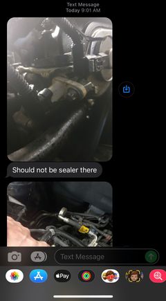 Sealant where it shouldn’t. E