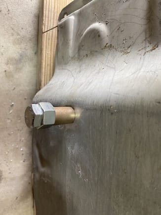 Tighten bolt hand tight - leave until epoxy cures.