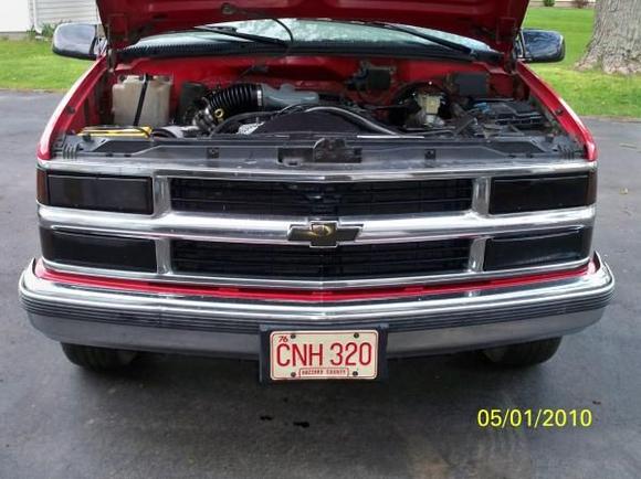 blacked out lights