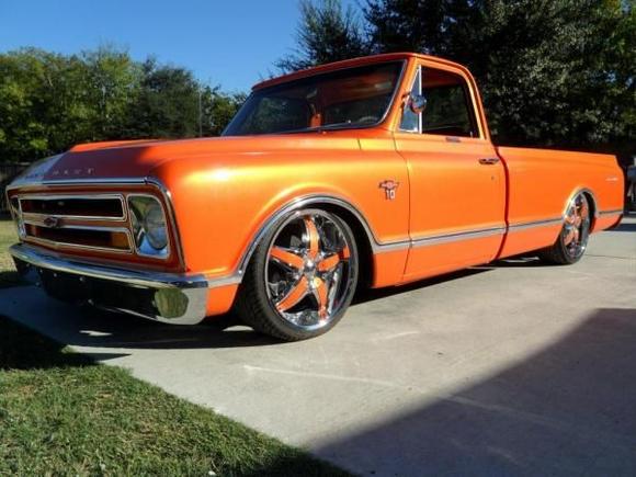 Gold in the orange.