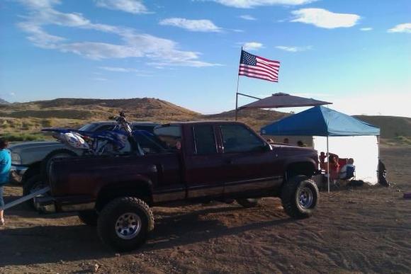 out at the desert