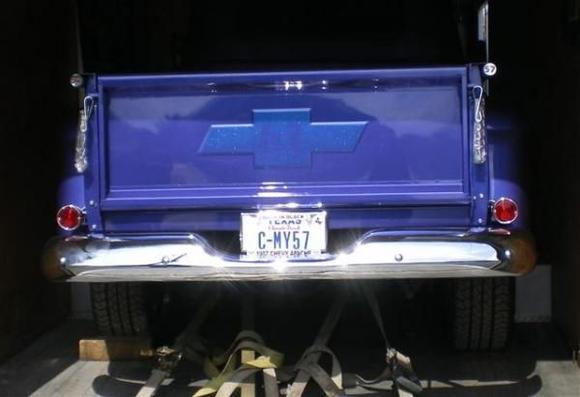 Back of the 57, notice the ghosted 57 inside the Bowtie