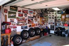 The Camaro side of the garage!