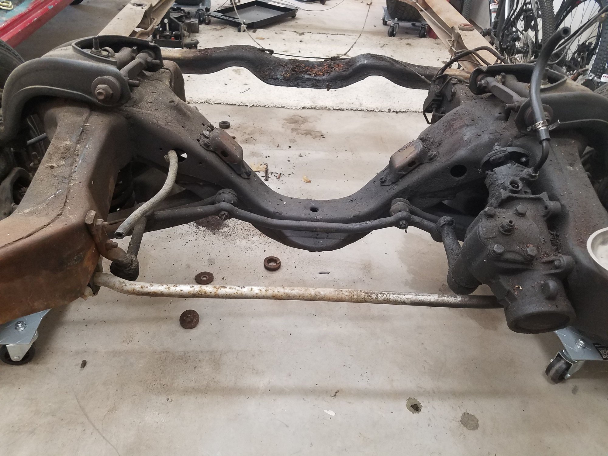 Front steering box -  $150,  Upper and lower arms - $300