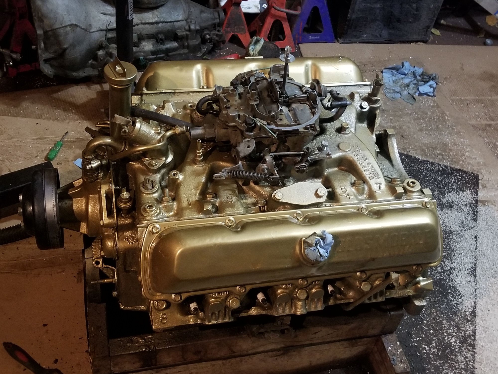 Interesting 350 and Quadrajet I picked up.