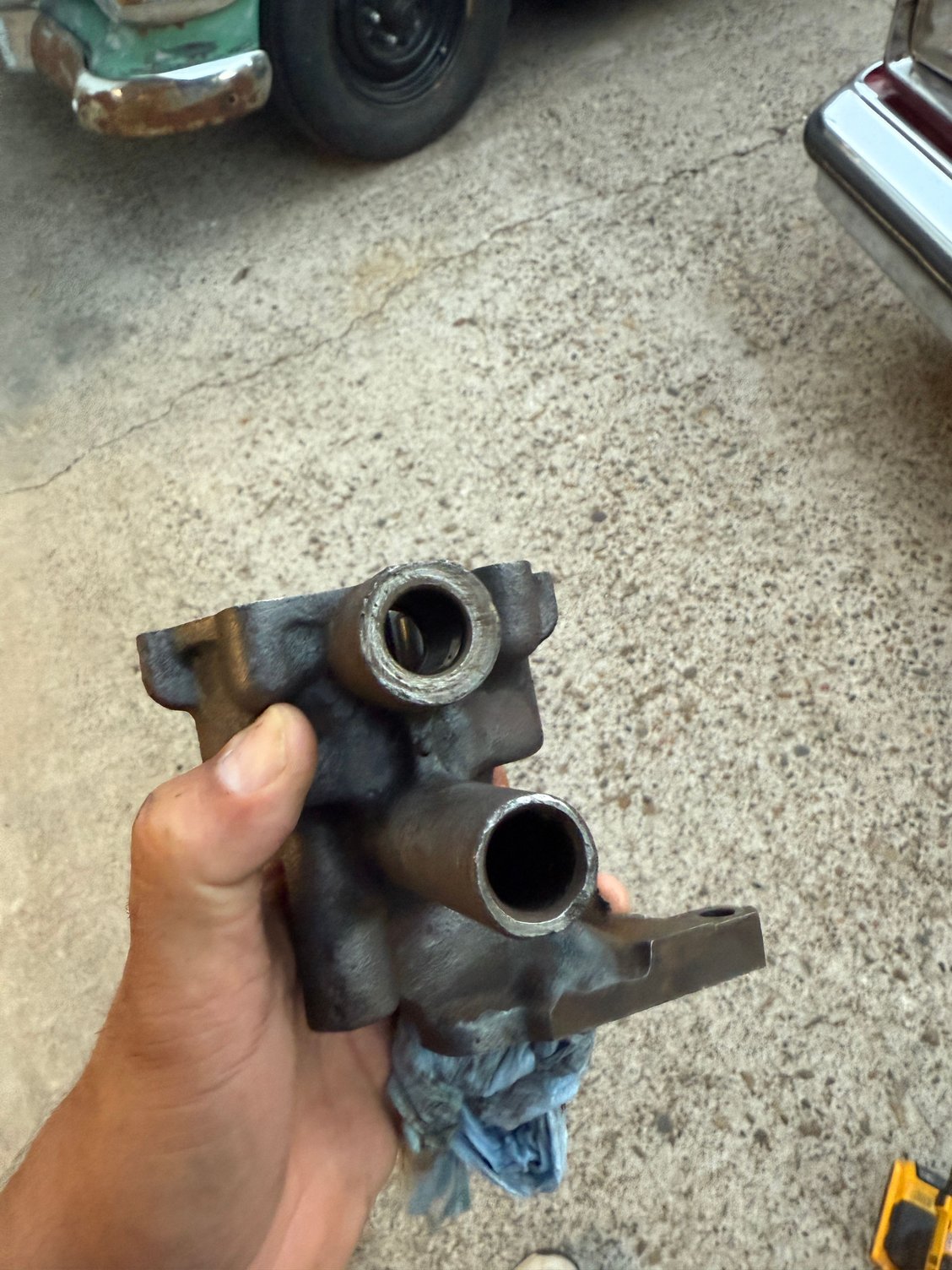This is where the pickup and the spring goes 