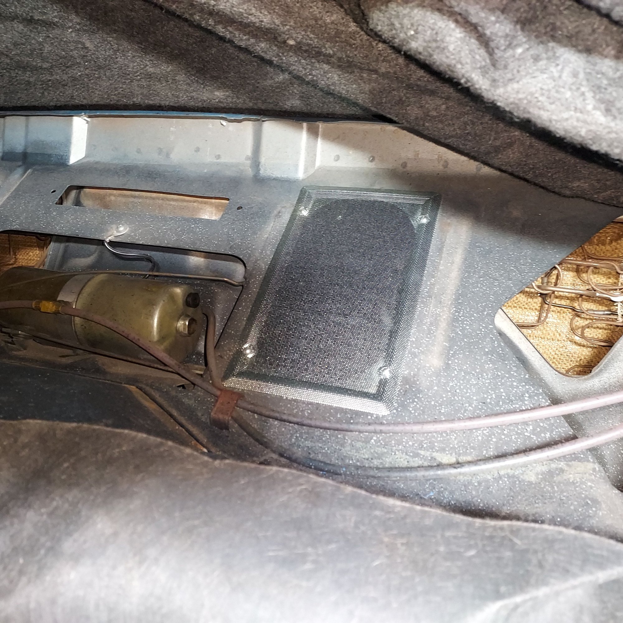 This is the new speaker only in right rear position as factory would have done ( nearest I can tell)