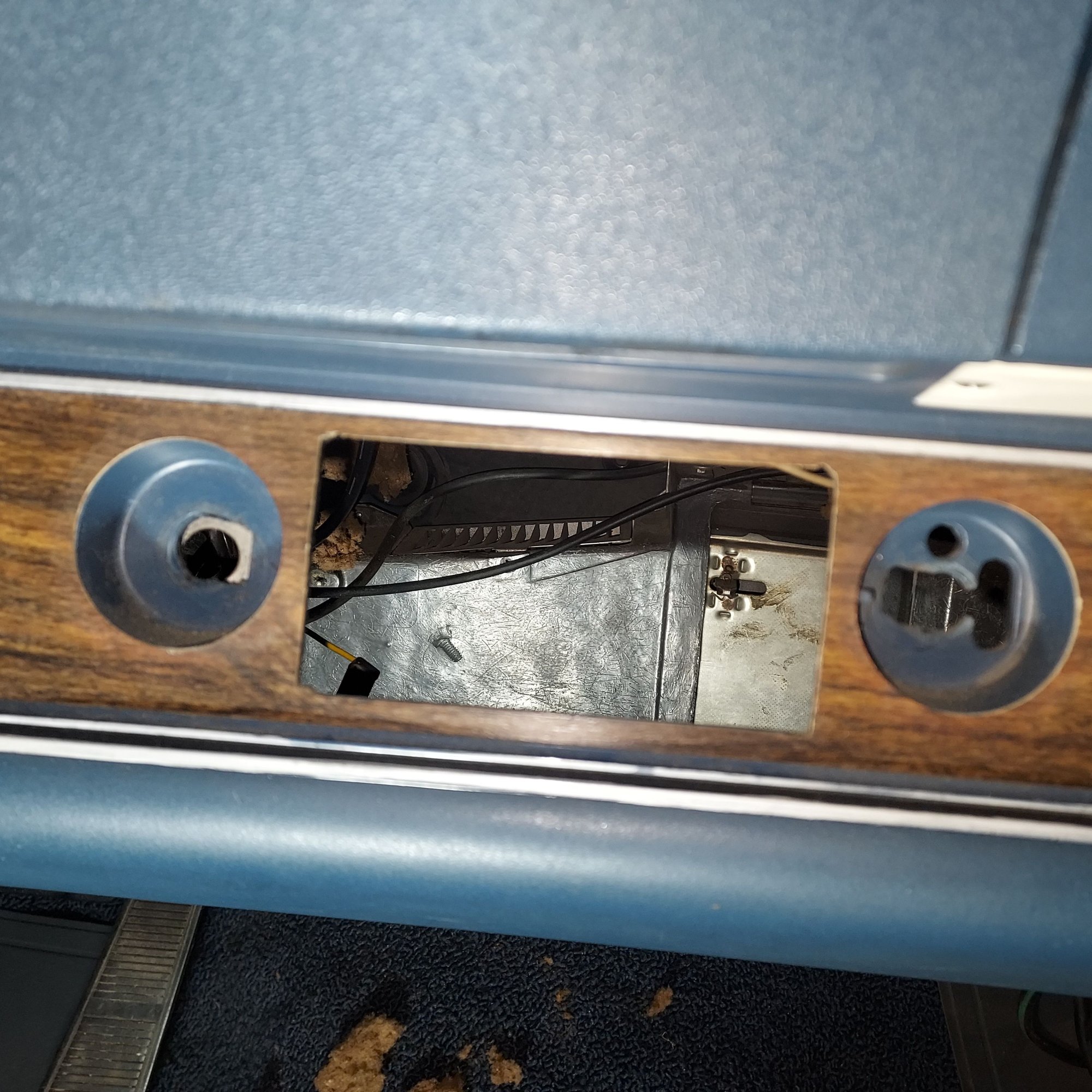 This is opened up opening. Most people wouldn't even notice but I did and decided since radio is being changed I will replace it. I may not have done it if I had known what a hassle it is to get out switches!