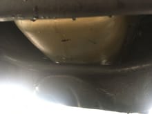 Oil pan on front crossmember and center link