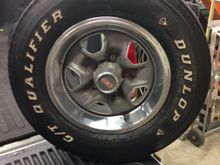 RH Tire white letter side.