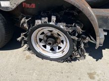 This happened last year on our way to the St Ignance car show. The tires were 4 years old. I was in construction when the tire blew. Concrete K barricades with no place to stop. I had to drive 4 miles before I was able to stop. The tire destroyed the fender, tore off the license plate, and the taillight. I bought the road hazard warranty. When I took the trailer in for tire repair they found a splitbelt on another tire, and a piece of rebar in a 3rd. Fast forward a month, the last tire shredded.