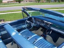 Another shot of interior, optional seat belts, floor mats were bought in 1965.  Check out thermos bottle holder under middle of dashboard!!