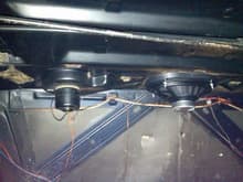 package tray from below with rear defroster vent motor