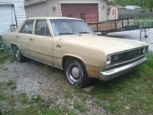 My little brother's first car: a '72 Valiant. It's a pretty big project right now.
