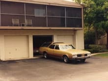 The 1970 Vista bought in Wisconsin for $260. Parked at the condo in Rosemont,Orlando,FL.