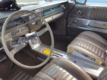 Loved the interior. The buckets would look good in a Cutlass! Very cool steering wheel.