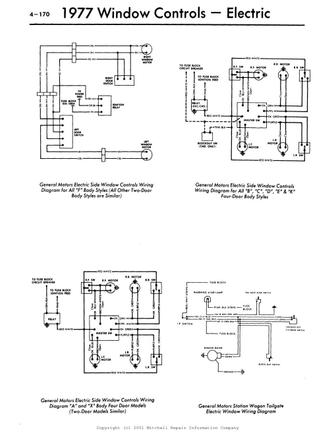 1977 GM Window Controls