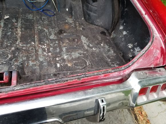 trunk looks like hell but not too much rust