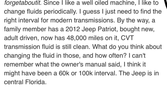 How do you post and highlight certain parts of conversations? Anyway, the CVT trans was mentioned in a previous post. 