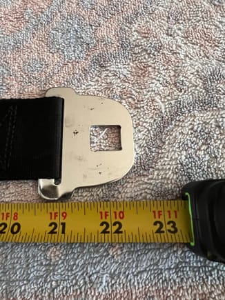Hamill lap belt, 22-1/2” long, 