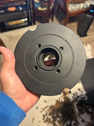 Front face of rebuilt balancer from Damper Dudes.